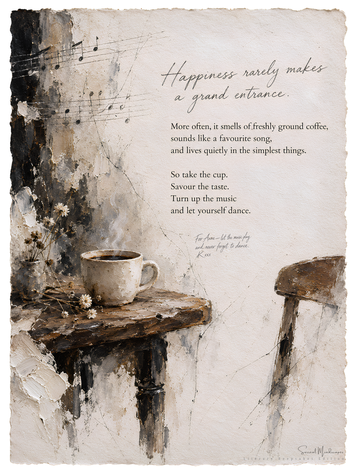 Happiness Rarely Makes A Grand Entrance