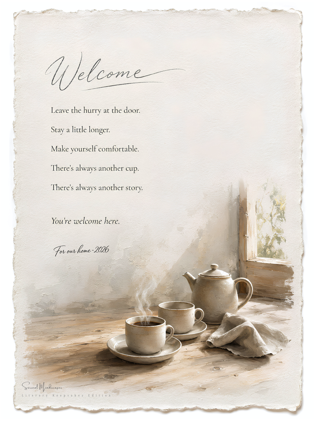 Welcome — Make Yourself At Home