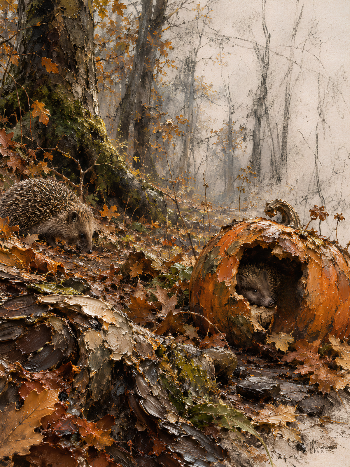 When The Day Begins To Fade — Diptych
