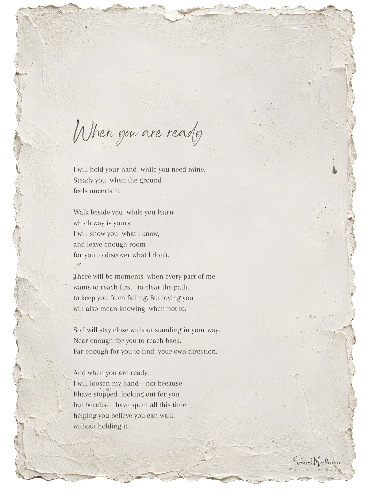 When You Are Ready Literary Edition